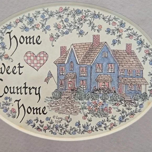 Rustic Brown Framed Home Sweet Country Home Art - Picture 4 of 4